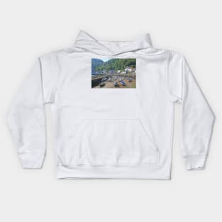 Tide Out at Lynmouth, August 2022 Kids Hoodie